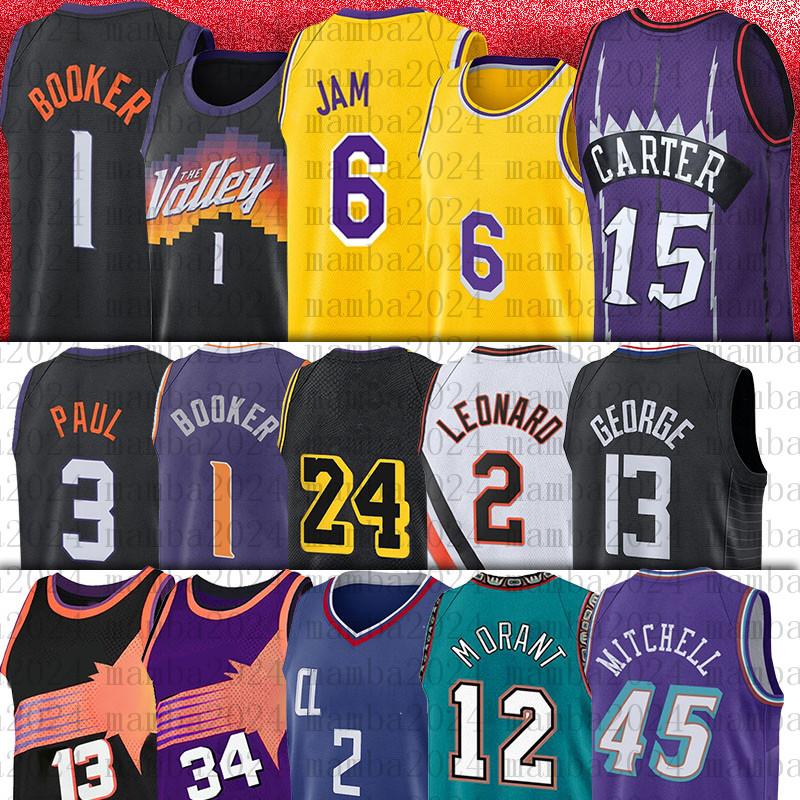 

CUSTOM 1 Devin 3 Chris Booker Paul Basketball Jerseys 34 Charles 13 Steve Barkley Nash Kawhi George Leonard Stitched Jerseys, Men
