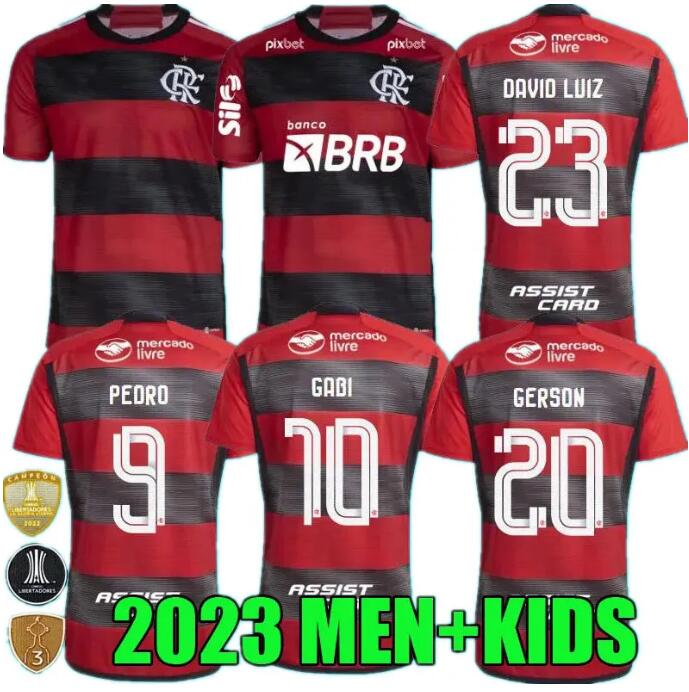 

22 23 Flamengo soccer jerseys 2022 2023 DIEGO E.RIBEIRO GABRIEL B. GABI PEDRO VIDAL DE ARRASCAETA GERSON B.HENRIQUE Camisa Mengo Men kids kit women football shirts, 22/23 3rd 1