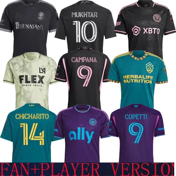 

LA GALAXY Soccer Jerseys Nashville SC Inter Miami BECKHAM CHICHRITO JOVELJIC WESTWOOD LAFC 2023 Charlotte FC Away Man Football Shirts CHIELLINI VELA Player Jersey, Nashville fan version