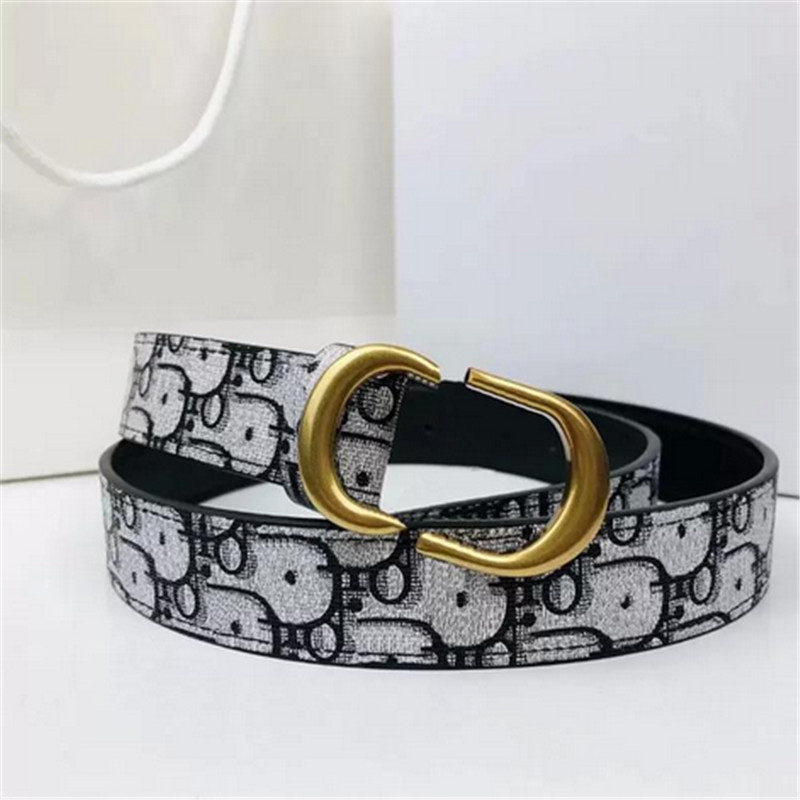 

2022 M Luxury designer Belt G Buckle Fashion Genuine Leather Women Belts For men Letter Double Big gold classical, Black