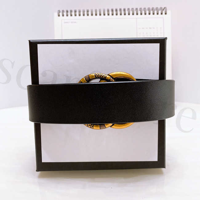 

Genuine Leather classical Formal Belts for jeans Men Women Belt Big Smooth double snake buckle Mens Black ceinture party favors with box, White