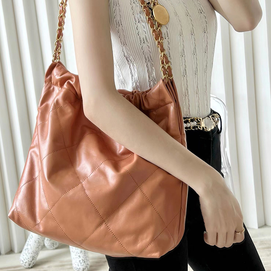 

TOP quality 1:1 cowhide tote bag Small handbags woman shoulder bag 37cm luxury the large capacity garbage bags lady Designer purse With box C031, F(gold hardware)
