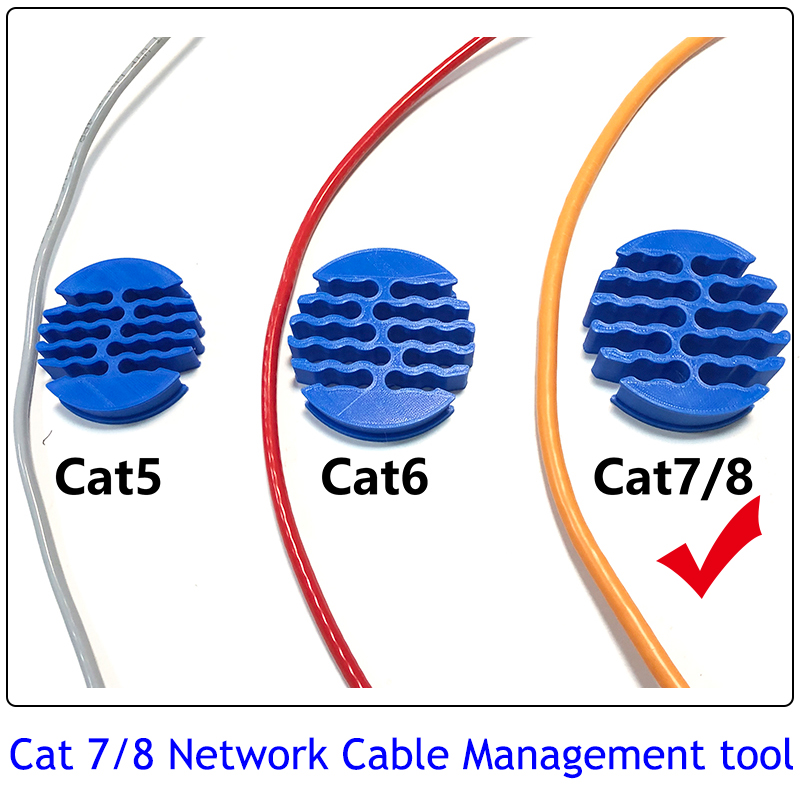 

24 Holes Network cable Comb Cat7 Cat8 Category For Wiring Cable/ Management / Fixing Cable Tool 20MM thick professional tool