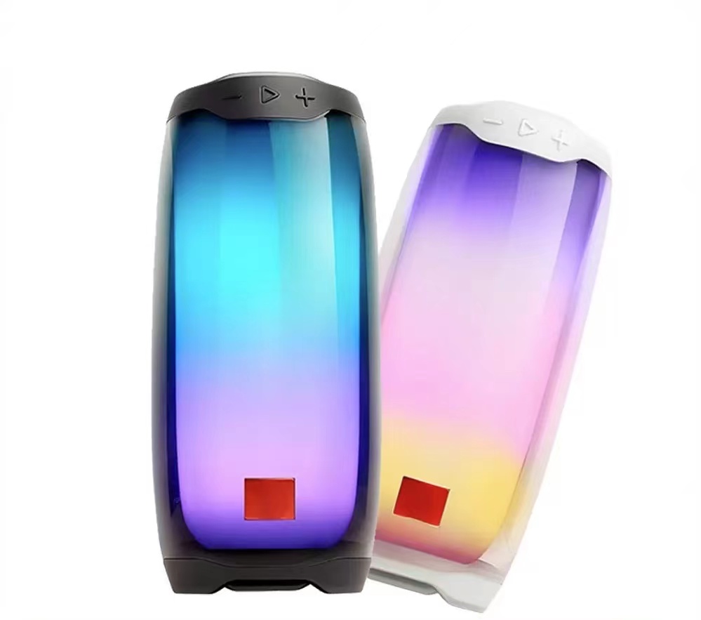 

With logo PULSE4 Wireless Bluetooth Speaker Pulse 4 Waterproof Portable Deep Bass Stereo Sound With LED Light Partybox For Party