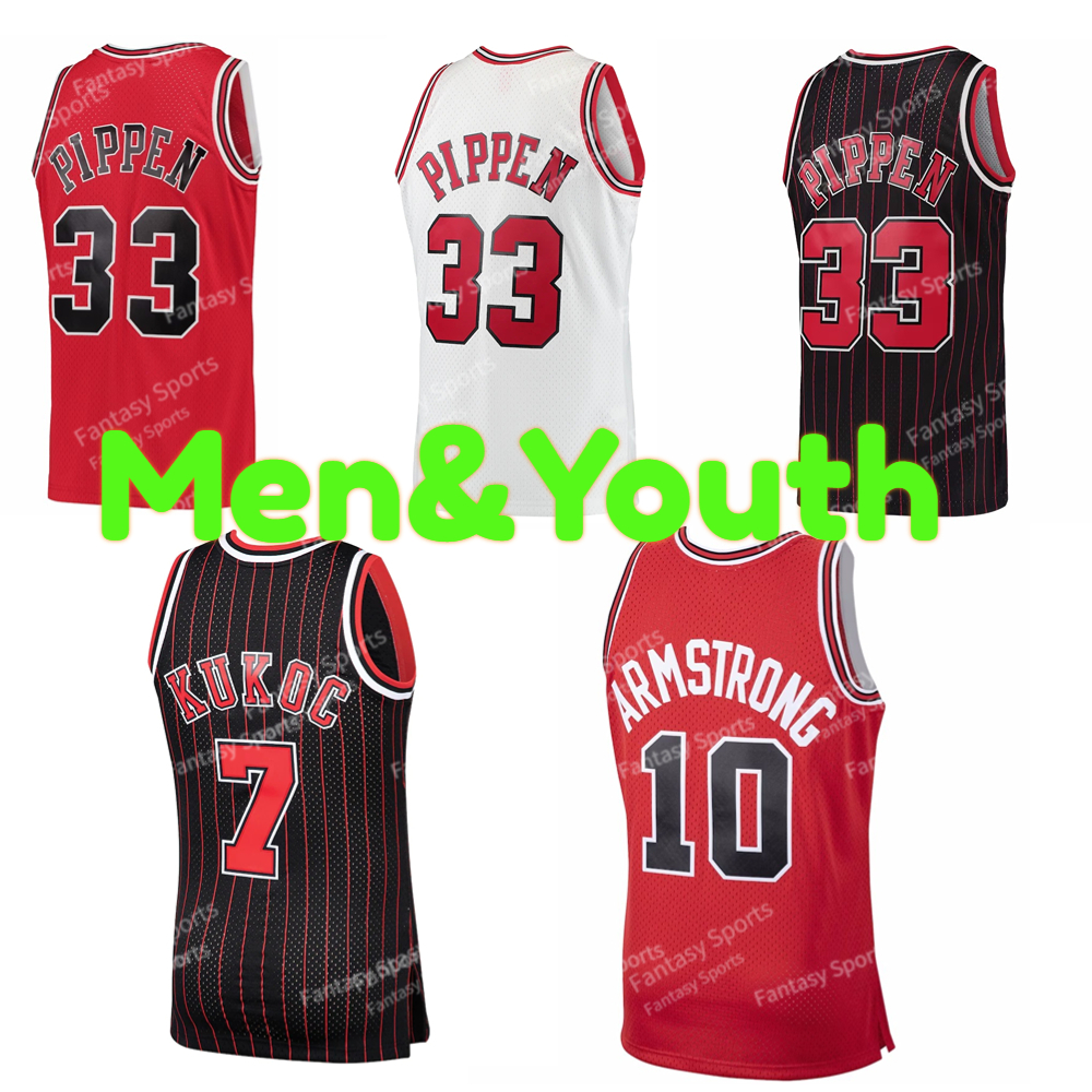 

Custom Jersey Toni 33 Scottie Kukoc Pippen B.J. Armstrong Dennis 91 Rodman Luc Longley Derrick Rose 1 Red White RetroClassics Mens Kids Youth Basketball Jersey, Colour 4