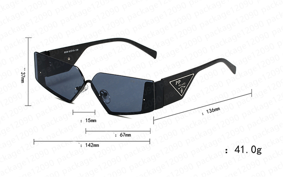 

Sunglasses 2023 Cat's Eye brand sun with Runway series Designer women men fashion brands design black semi-rimless tone UV400