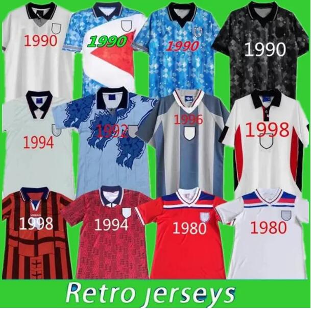 

Englands Retro Soccer Jerseys 1966 1980 1982 1984 1986 1988 1990 1992 1994 1996 1998 2000 2002 2004 2006 2010 2012 Uniforms BECKHAM OWEN GERRARD SHEARER football shirt, Yellow