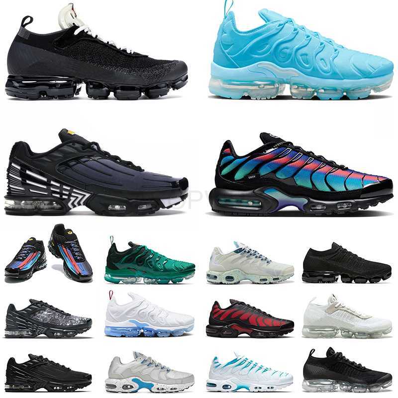 

designer shoes Tn Plus SE Running Shoes Men Women tn 3 tns tennis shoe Terrascape Black obsidian unity fly knit flynit reflective bred, # 36-46 tn 3 all black