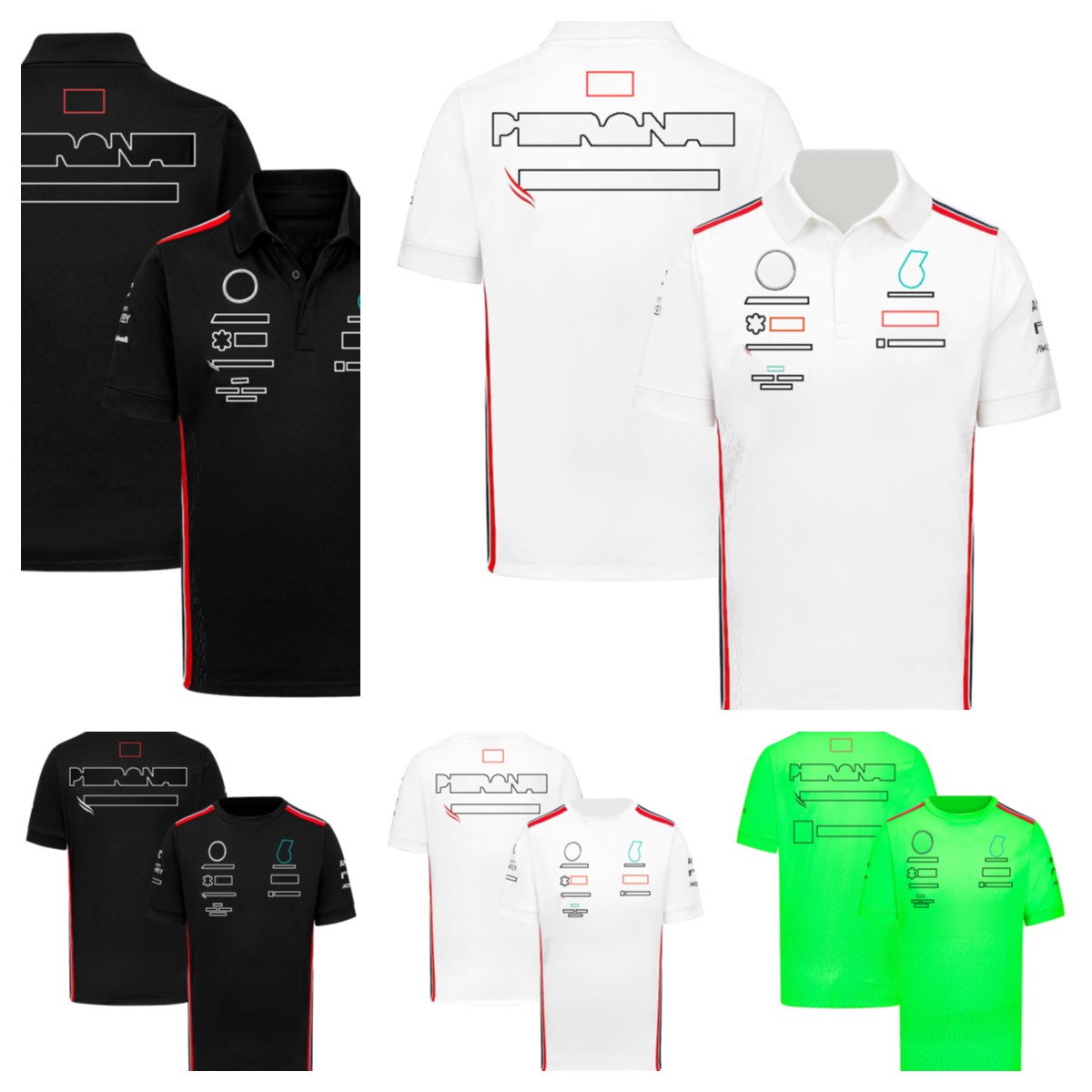 

2023 The latest season F1 racing suit short sleeve T-shirt casual crew collar Tee team work clothes polo suit can be customized with the same style