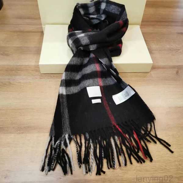 

Winter 100% cashmere designer scarf high-grade soft thick fashion mens womens luxury scarves neutral classic plaid large plaid capeW8AB