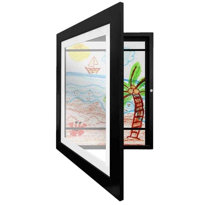 

Frames Front Opening Kids Art Frame Children Photo Display Artwork Frame Clamshell Picture Frames Oil Painting Holder Wall Decoration Z0313