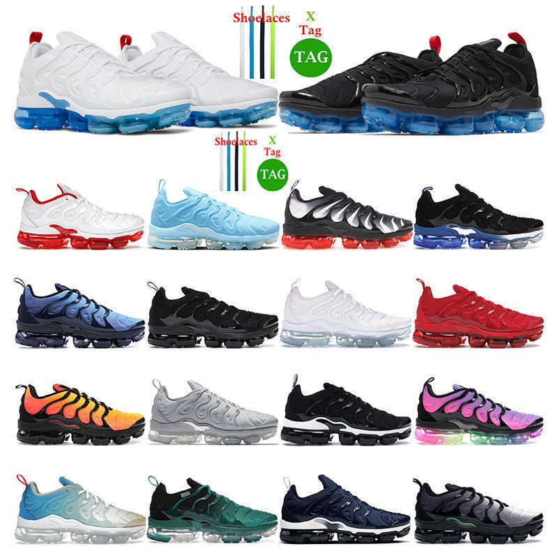 

New Pattern Designer Running Shoes Vapor For Max Tn Plus Men Womens Triple Black White Mint Foam Laser Blue Tennis Ball Midnight Navy Grape Atlanta Sneakers Shoe, 12
