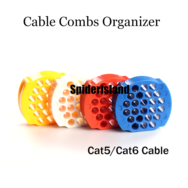 New 24 / 48 HOLE Category 5 / 6 Cable Combs Network Cable Arrangement tidy Tool Organizer Tool Finishing Wire for Computer room-image-850145827