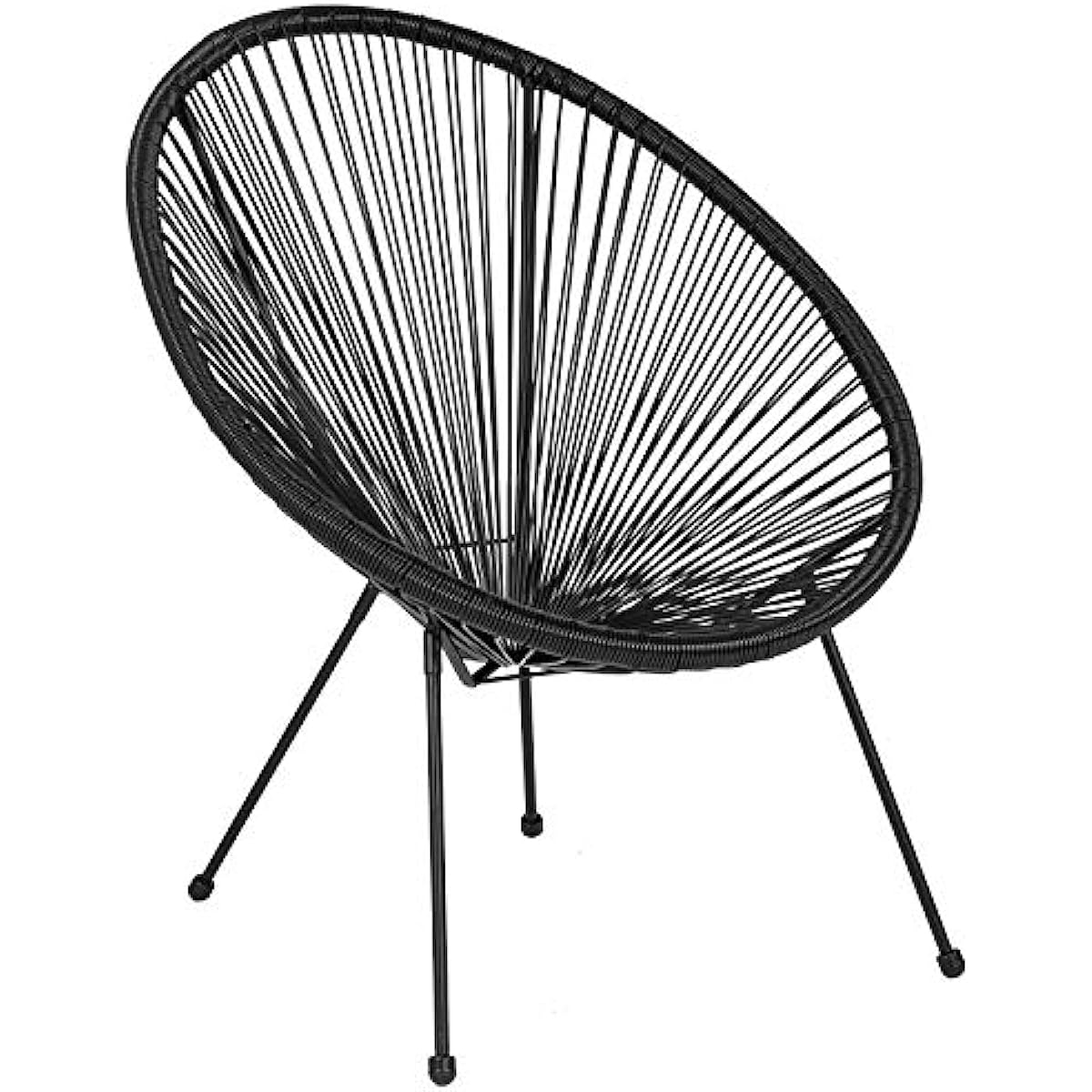 

Flash Furniture Valencia Oval Comfort Series Take Ten White Papasan Lounge Chair