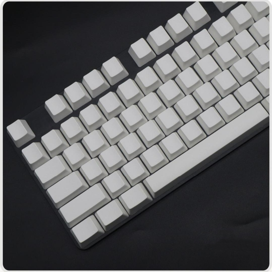 108 Key PBT Blank Keycaps OEM XDA Profile Gamer No Letter Ergonomics White Keycap for Cherry MX Switches Mechanical Keyboard-image-849875193