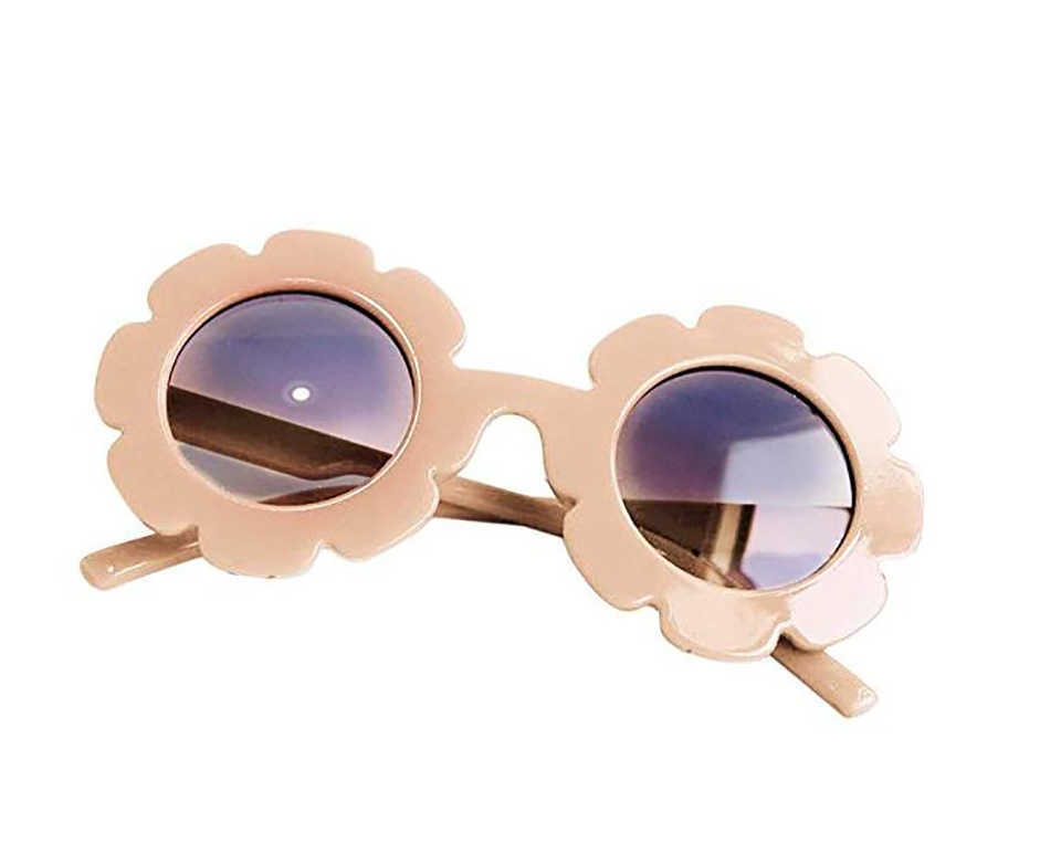

Round Flower Sunglasses Stylish Anti-UV Sunflower Sunblock Glasses Party Photography Outdoor Beach Colorful Eyewear For Baby Kids Children