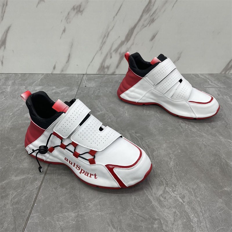 

Chunky Sneaker Men Cover Bottom Board Shoe Fashion Casual Secondary Leather Cowhide Breathable Increased Internal Platform Shoes, Yellow