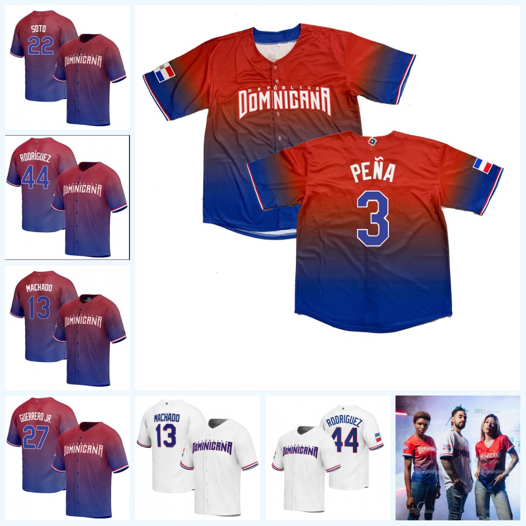 

Dominican Republic 2023 World Baseball Classic Jersey Juan Soto Vladimir Guerrero Jr. Willy Adames Julio Rodriguez Rafael Montero Jose Leclerc Yimi Garcia, Womens s-xxl 2017 coolbase white