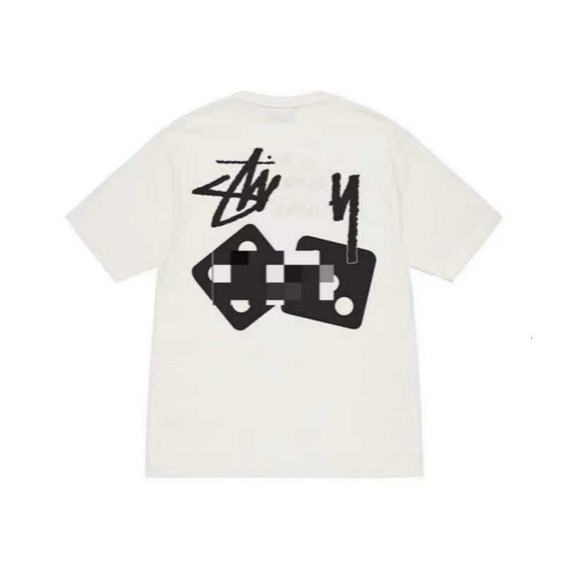 

Designer Luxury fashion brand stussys Classic Mens And Womens T Shirt Dice pattern printed alphabet Summer High Street Trend Tee yn012, Army green