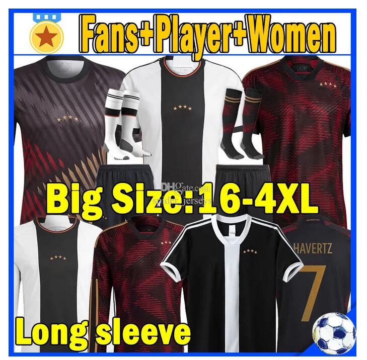 

2022 GERMANY Soccer Jerseys KROOS MULLER SANE REUS MUSIALA KIMMICH HAVERTZ GUNDOGAN Fullkrug MOUKOKO GNABRY RUDIGER BRANDT Football shirt men women kids kit jersey, 22/23