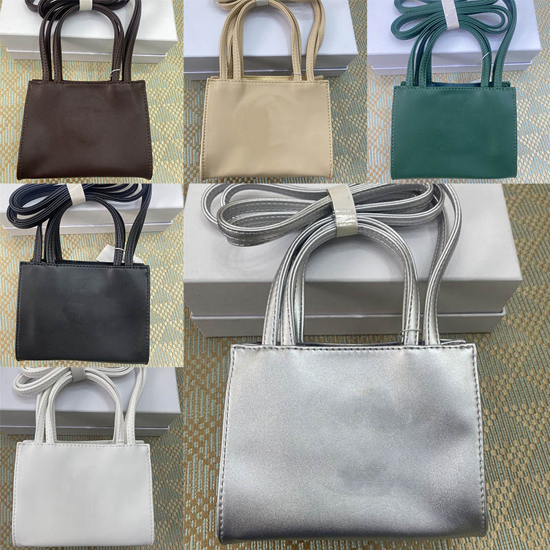 

designer Telfars Bag Womens Evening Purse Totes Handbags Fashion Mini Style Luxury Soft Leather Tote Bags, Color 7