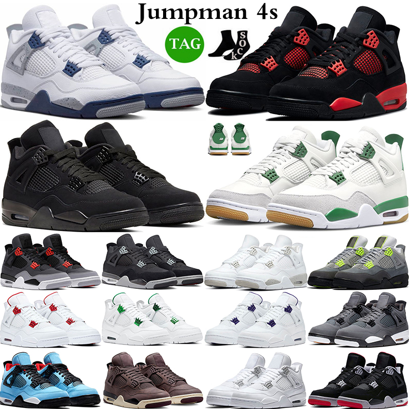 

2023 men women basketball shoes Pine Green Military Black Cat Photon Dust Seafoam Midnight Navy Red Thunder Lightning sports sneakers free shipping box size 36-47, #20