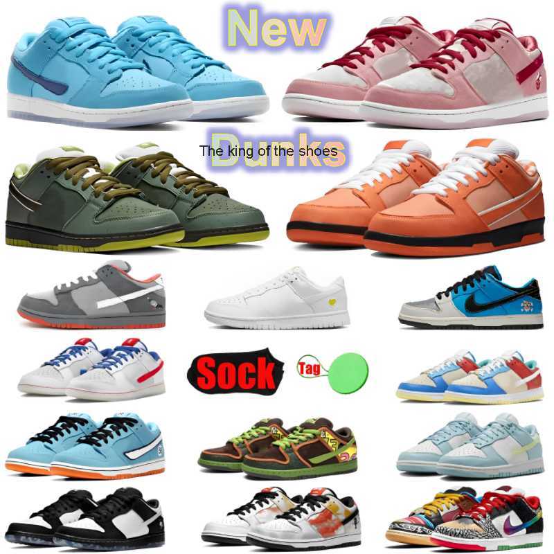 

OG Latest 2023 Rabbit With Box Dunks Low Shoes Triple Pink Purple Lobster Club 58 Dog Golf Platform Sneakers Valentines Day Chunky Dunky SB, 35