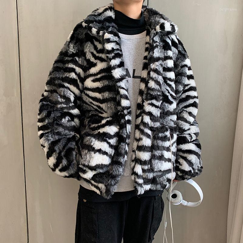 

Men's Down 2023 Winter Tiger Pattern Parkas Casual Oversize Korean Streetwear Woman Coat Fashion Male Clothing, Blacktiger
