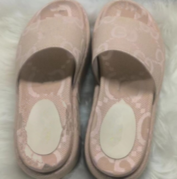 

qw Fashion Mens Womens Floral brocade Slippers Slide Designer Luxury Flat High Heels Flip Flops Embroidered Platform Rubber Sandal Leather Casual Shoe size 35-44, 01