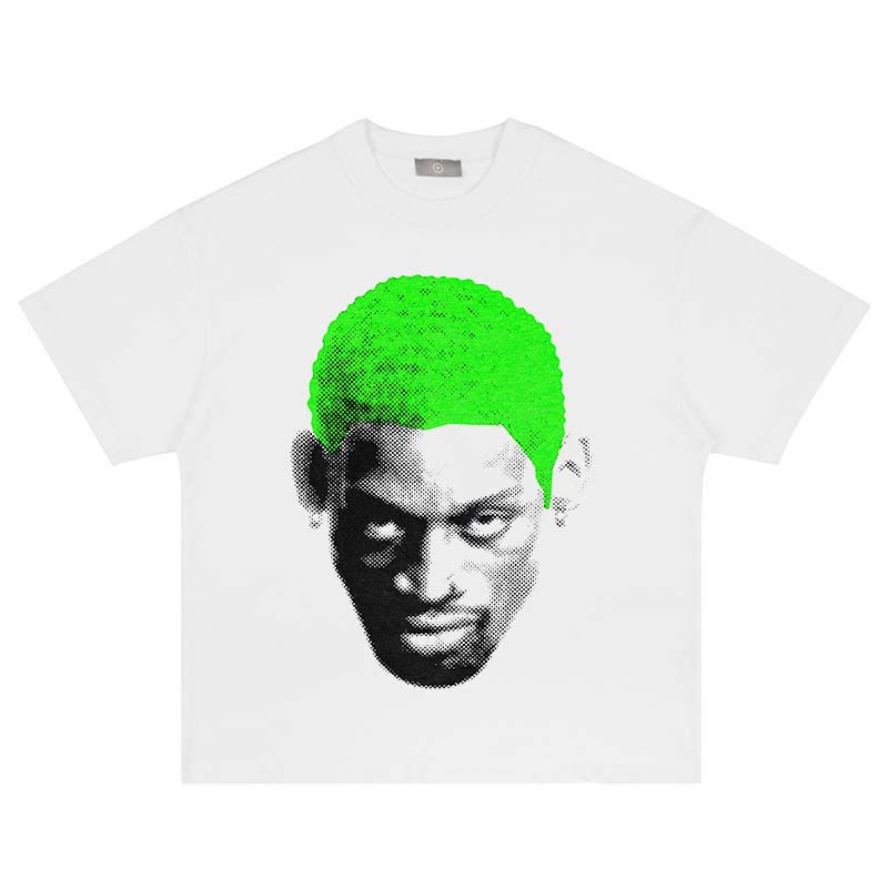 

Tees Print Hip Hop T-shirt Vintage Fashion Cotton Men Women White Oversized Tops