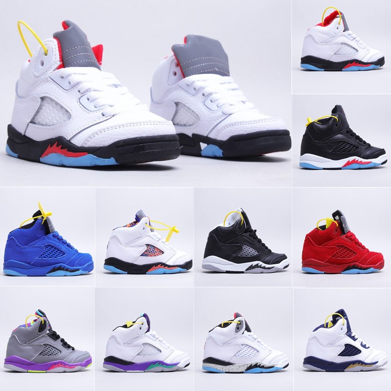 

Kids shoes Jumpman 5s Toddlers 5 boys Basketball boys girls youth Shoe Athletic trainers Infants Chicago Sneakers Designe trainer Outdoor Baby Sports Athletic