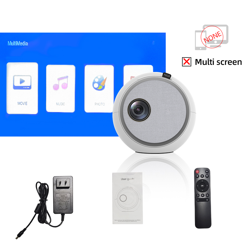 

LEJIADA New YG270 Mini Projector 1280x720 Resolution Supports 1080P HD Playback USB Phone Portable Home Multimedia Player