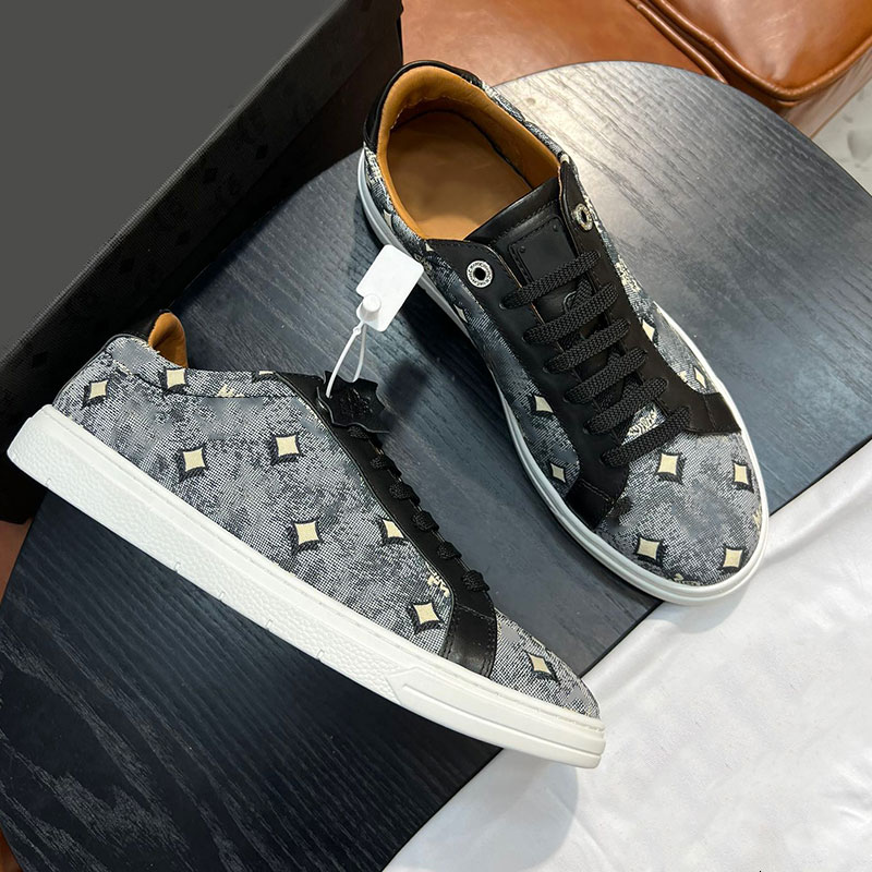 

Mens Terrain Lo Sneakers in Denim Jacquard nappa leather Comfortable breathable nappa leather Fashion Fashion Summer Me Shoe, 10