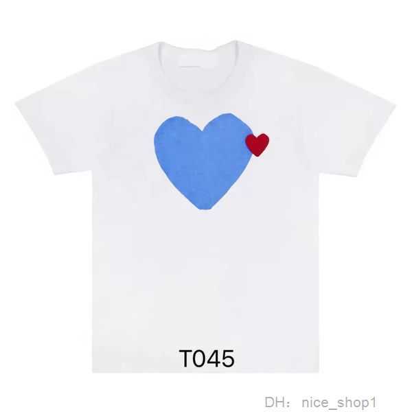 

Men's Tshirts Cdgs Mens Play Shirt Commes Short Sleeve Womens Des Badge Garcons Embroidery Heart Red 16 F6vj, 12