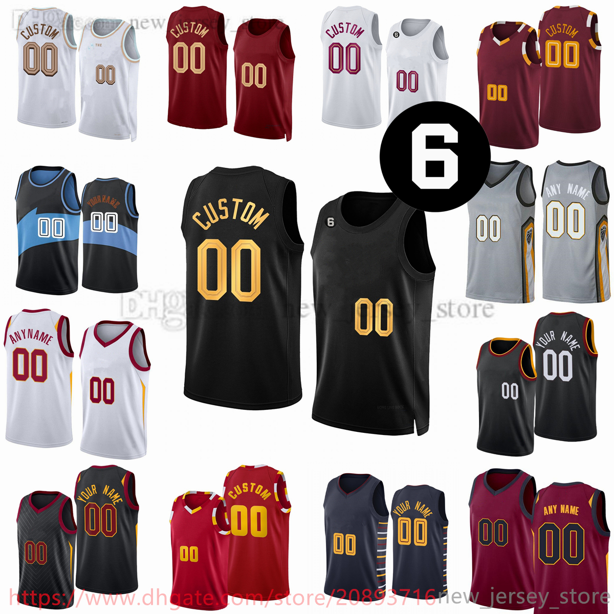 

Custom 2022-23 New season Printed Basketball Jerseys Add 6 patch Wine White Gray Black Jerseys. Message Any number and name on the order, Printed + 6 patch (with team logo)