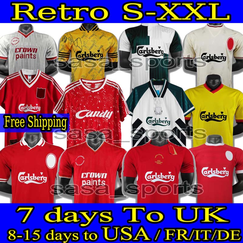 

81 84 85 86 DALGLISH RUDDOCK RETRO Soccer Jerseys 93 97 FOWLER REDKNAPP WRIGHT McMANAMAN 04 05 08 09 10 GERRARD TORRES MASCHERANO Football Shirt, 81-84 home