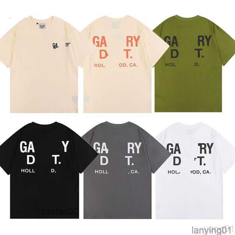 

Men' T-shirts Tshirt Brand Galleryes Mens Shirt Print Fashion High Street Loose Men Women Lovers Round Neck Short Sleeve T-shirthflpqp8u, White pink purple
