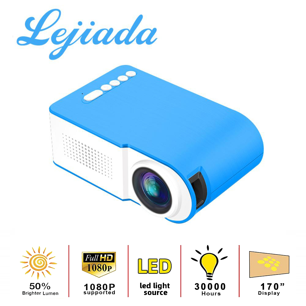 

YG210 Mini LED Projetor 600 Lumen 3.5mm Audio 320x240 Pixels HDMI-compatible USB Portatil Home Media Player
