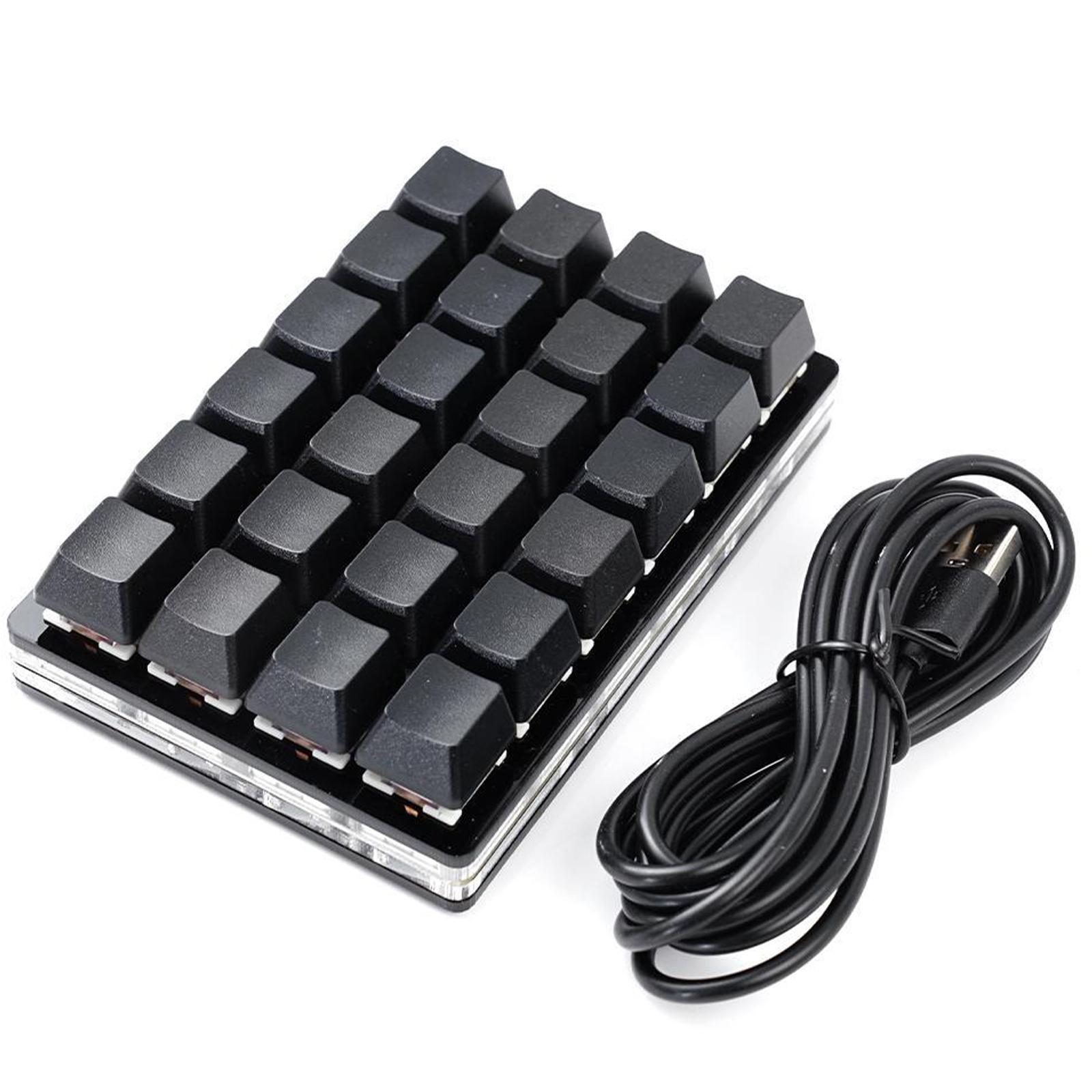 Mini Keyboard 2/6/8/12/16/24Keys Macro Custom Gaming Keyboard Programmable DIY Mechanical Keyboard Macro Keypad PS Drawing-image-849900911