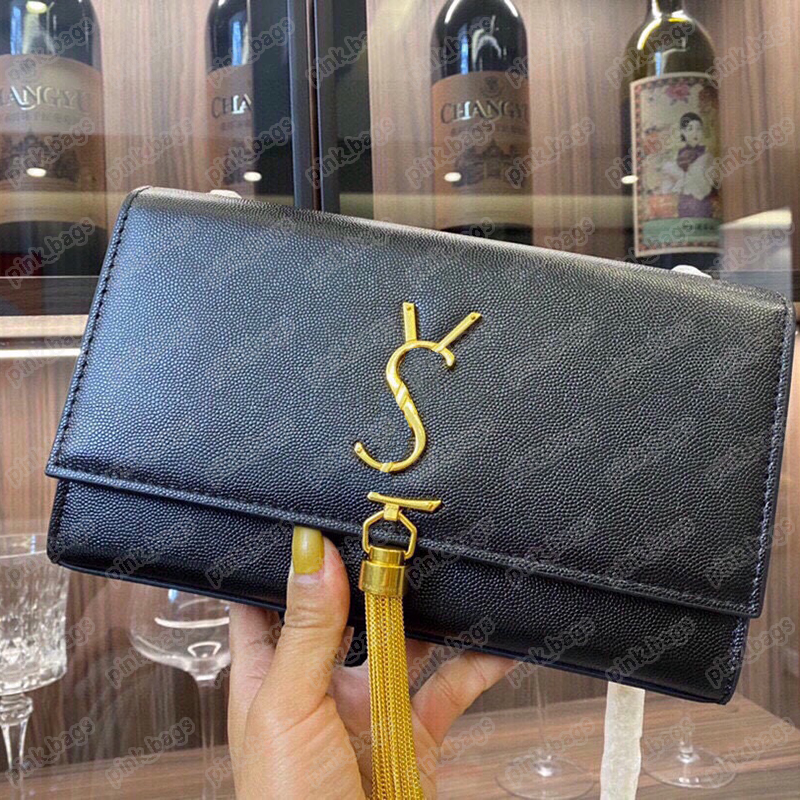 

Luxury Shoulder Bag For Women Designer SLP Caviar Cowhide Chain Bags Ladies Handbag Genuine Leather Handbags Purse Totes Crossbody 2303142BF, Y#black