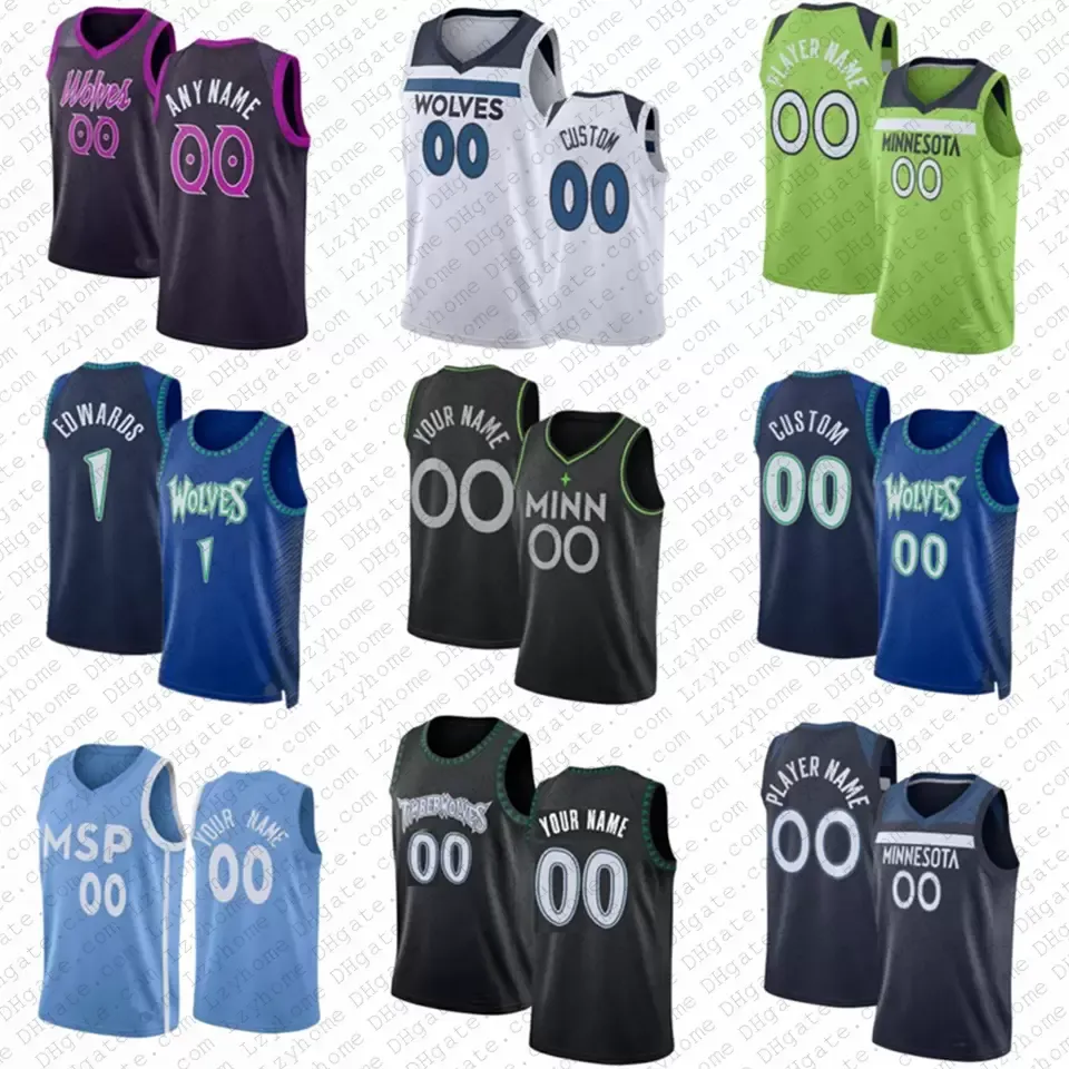 

CUSTOM Basketball Jerseys Rudy 27 Gobert Minnesotas Custom 7 Wendell Moore Jr. Timberwolve Karl Anthony 32 Towns Anthony 1 Edwards D 'Angelo, Mens4