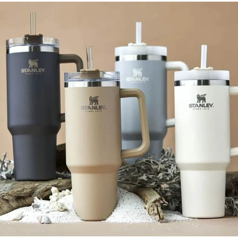

Classic Mug 40oz Stanley Tumbler Big Capacity Cups With Handle Insulated Stainless Steel Tumbler Lids Straw Car Travel Mugs Coffee Tumbler Termos Cups with, Multi-color