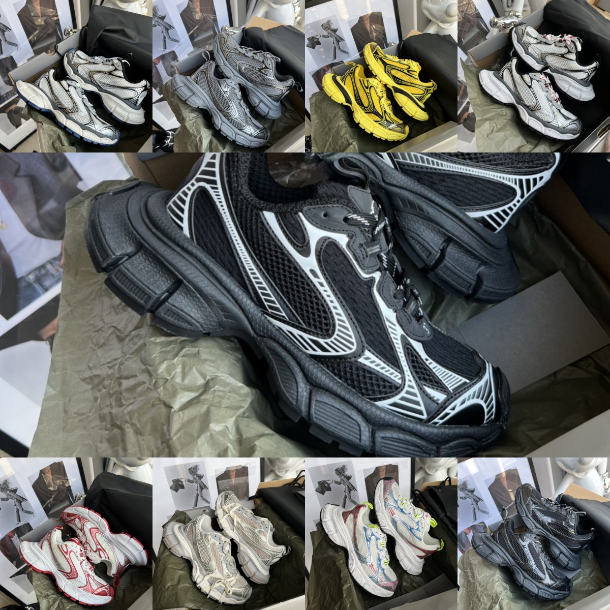 

Balencigas Designer Shoes Designer 3xl Sneaker Casual Shoes Mens Paris Phantom Sneakers Mens Women Retro Daddy Shoe Black White Mesh Comfortable Nylon Sneaker Wuz0, Fill postage