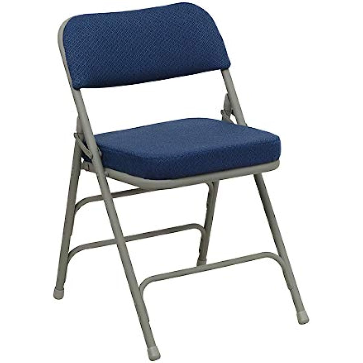 

Flash Furniture 2 Pack HERCULES Series Premium Curved Triple Braced & Double Hinged Navy Fabric Metal Folding Chair