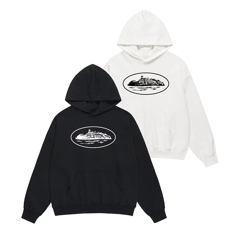 

Mens Womens crtz cargo Alcatraz OG alcatraz hoodie Print Fashion Hip Hop Hoody Trousers Pure Cotton Long sleeve Sweatshirt Streetwear Plus Size Hoodies MLXXL, Black 1