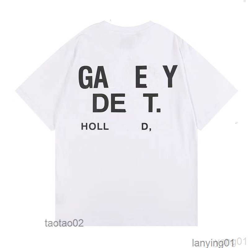 

Men's T-shirts Designer Galleryes Depts Shirt Alphabet Print Trendy Trend Basic Fashion Loose Short T-shirt Half Sleeve Teeszcva7bh57bh5ie9u, Army green