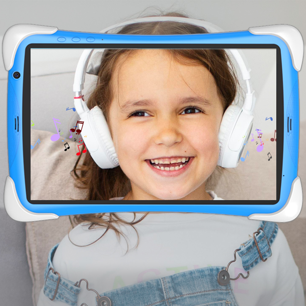 

10 Inch Children's Tablets Android 10 Quad Core 2GB 32GB WIFI6 5000mAh Learning Tablets for Kids Toddler WIth Kids APP, Blue