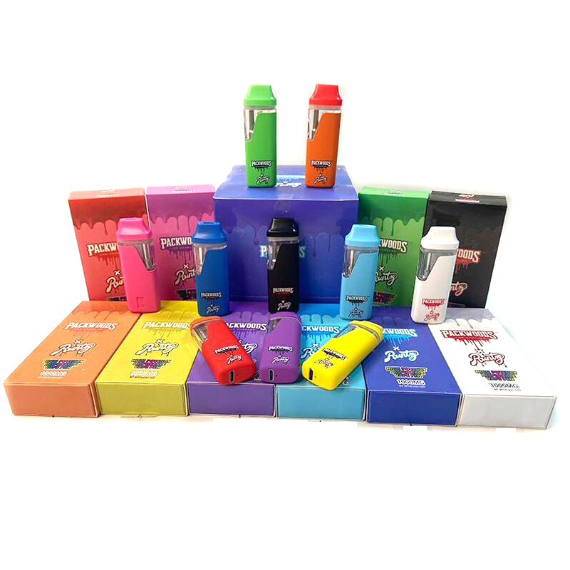 

e cigarette kits pod Packwoods X Runty empty thick oil Disposable vape pens 1ml 380mAh Rechargeable Battery Empty D8 cartridges for thick concentrate oil