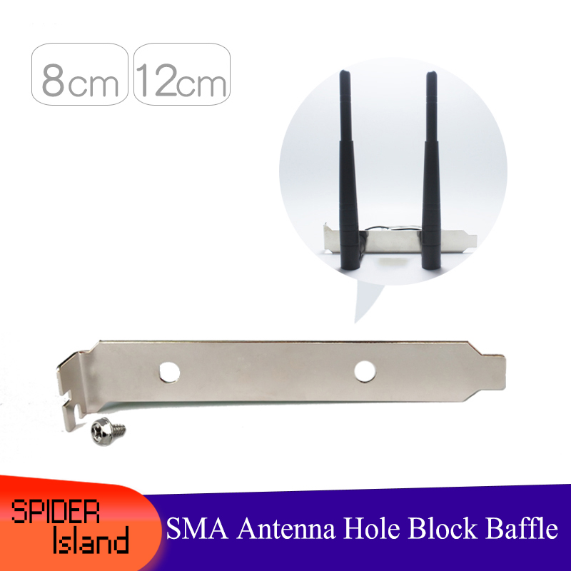 Wireless Baffle Network Card Wifi Antenna fixed Bracket SMA Hole Block Baffle 12cm Low Profile 8cm-image-850145907
