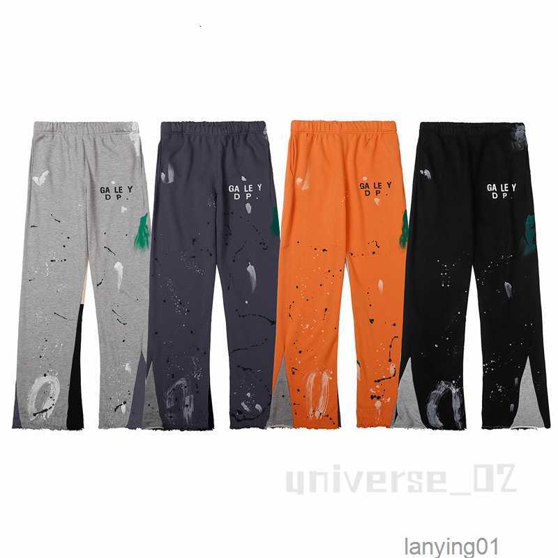 

2023 Galleryse Depts Pants Mens Womens Sweatpants Galleryes Dept Speckled Letter Print Mans Couple Loose Versatile Casual Straightilkleyth